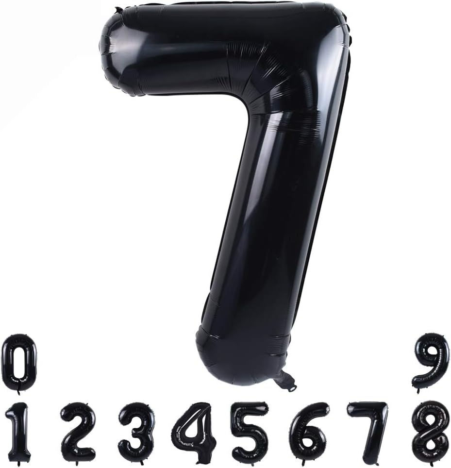 Thumbnail: Black 40 Inch Big Number Balloons