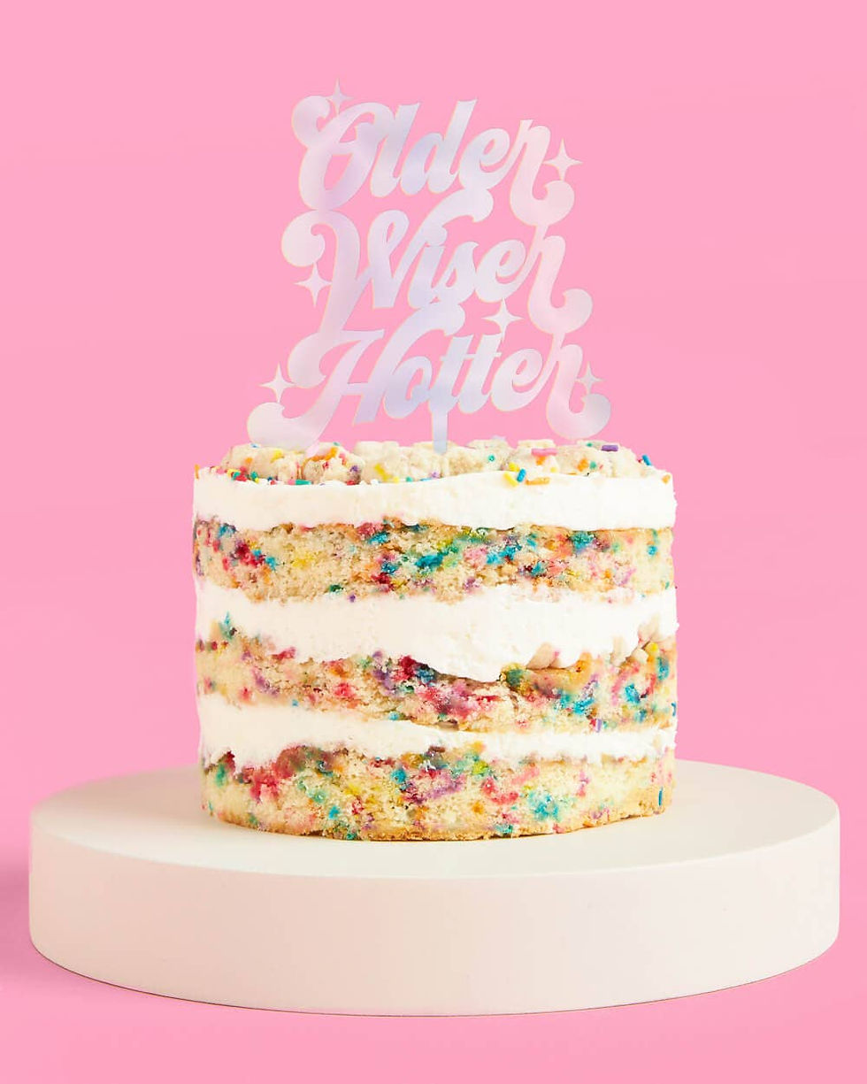 Thumbnail: Older, Wiser, Hotter Cake Topper Birthday Party