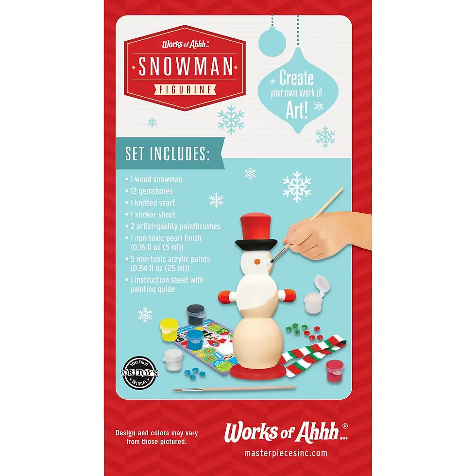 Thumbnail: Snowman Wood Paint Set