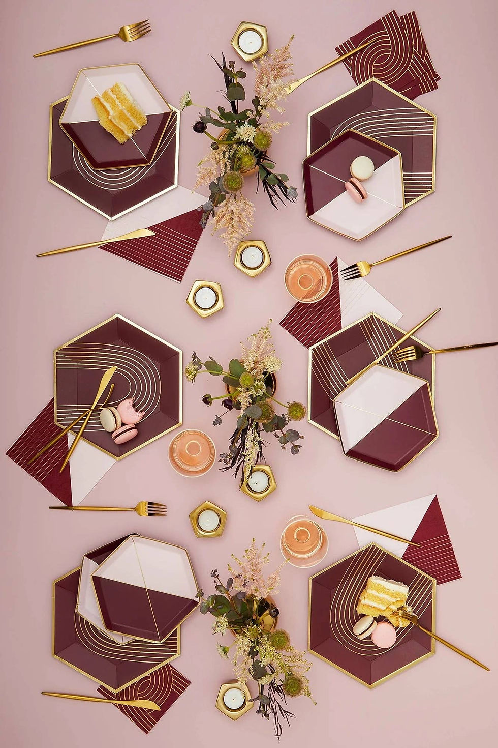 Thumbnail: Bordeaux - Maroon Cocktail Paper Napkins