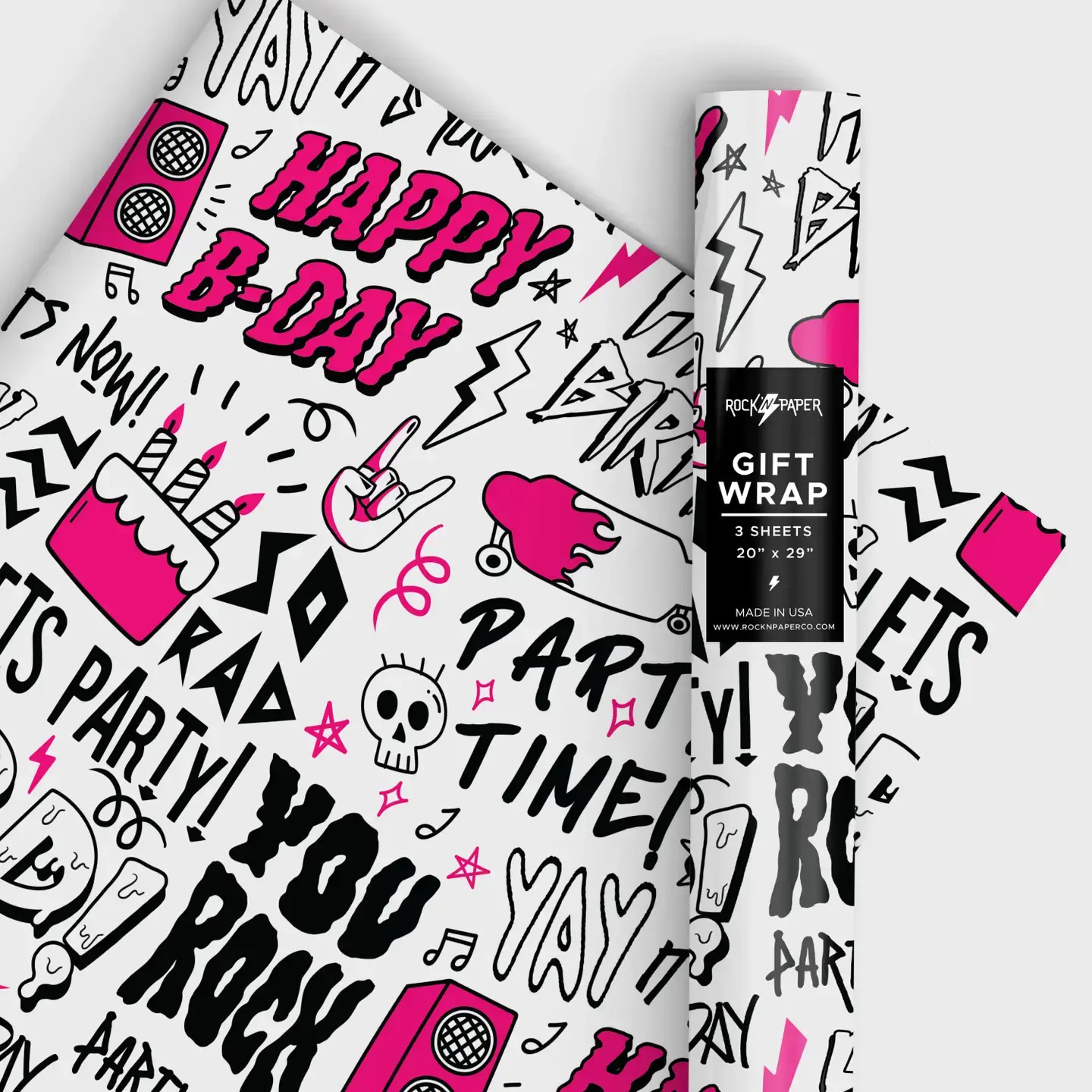 Rad Birthday Gift Wrapping Paper