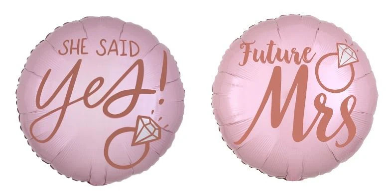 Thumbnail: 18" Blush Wedding Foil Balloon