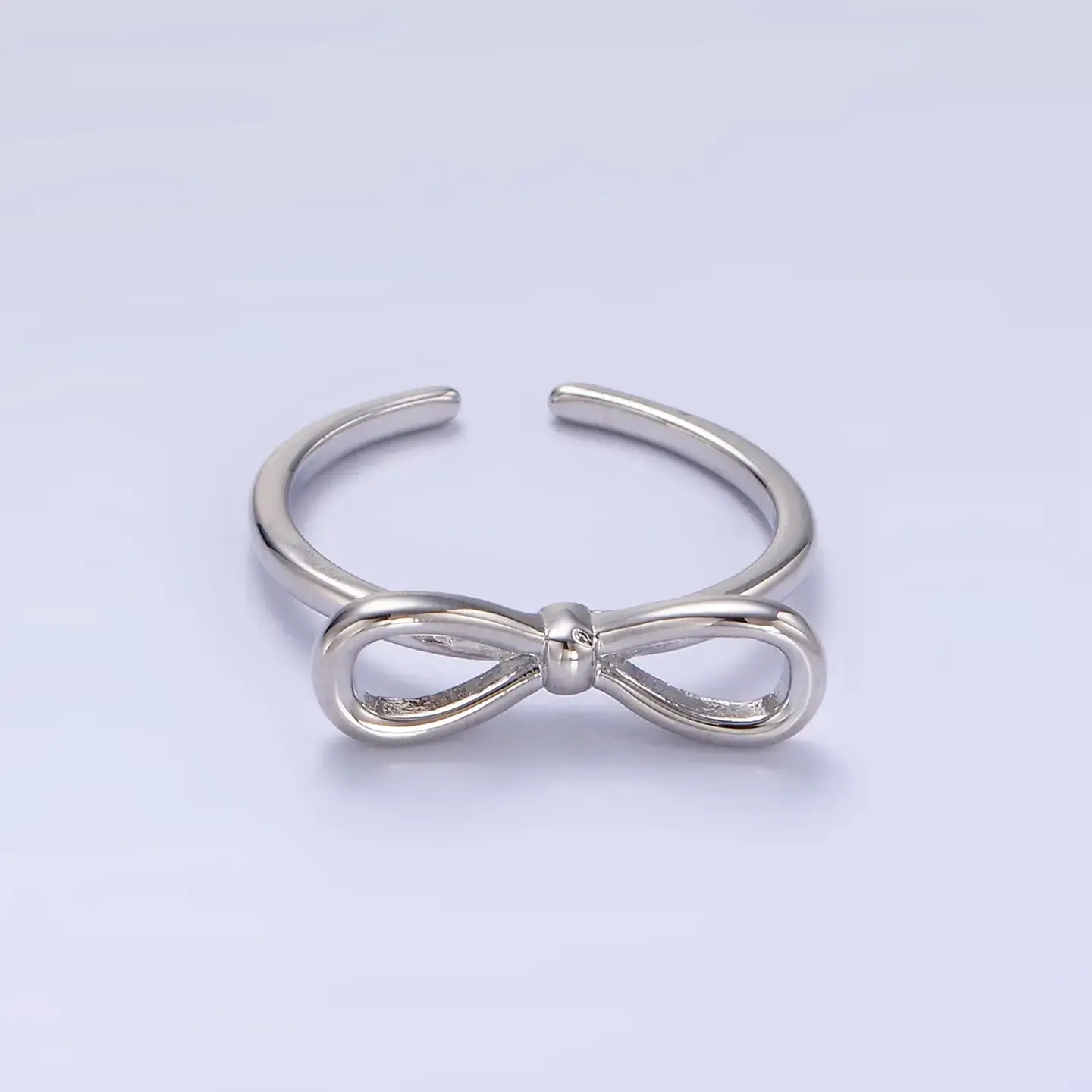 Gold Filled Minimalist Open Ribbon Bow Ring