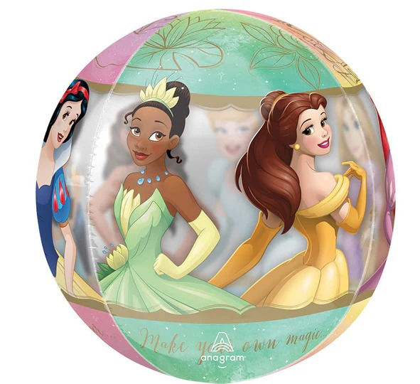 Thumbnail: 16" Orbz Clear Disney Princess Foil Balloon