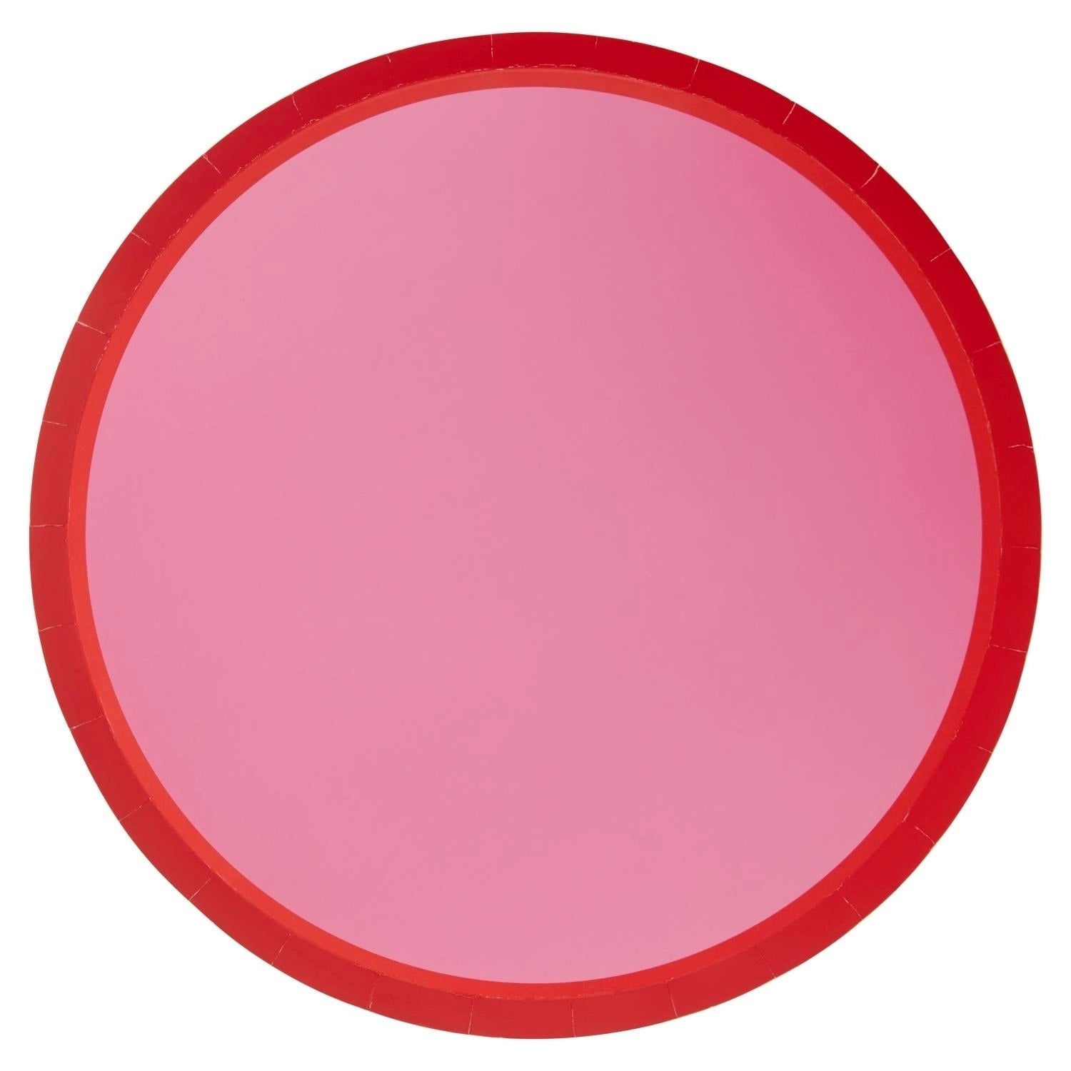 Red & Pink Colorblock Dinner Plates