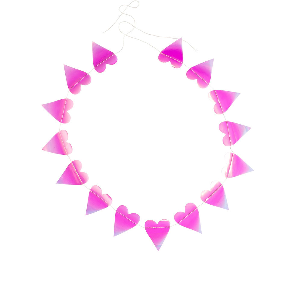 Thumbnail: Valentine Iridescent Heart Banner