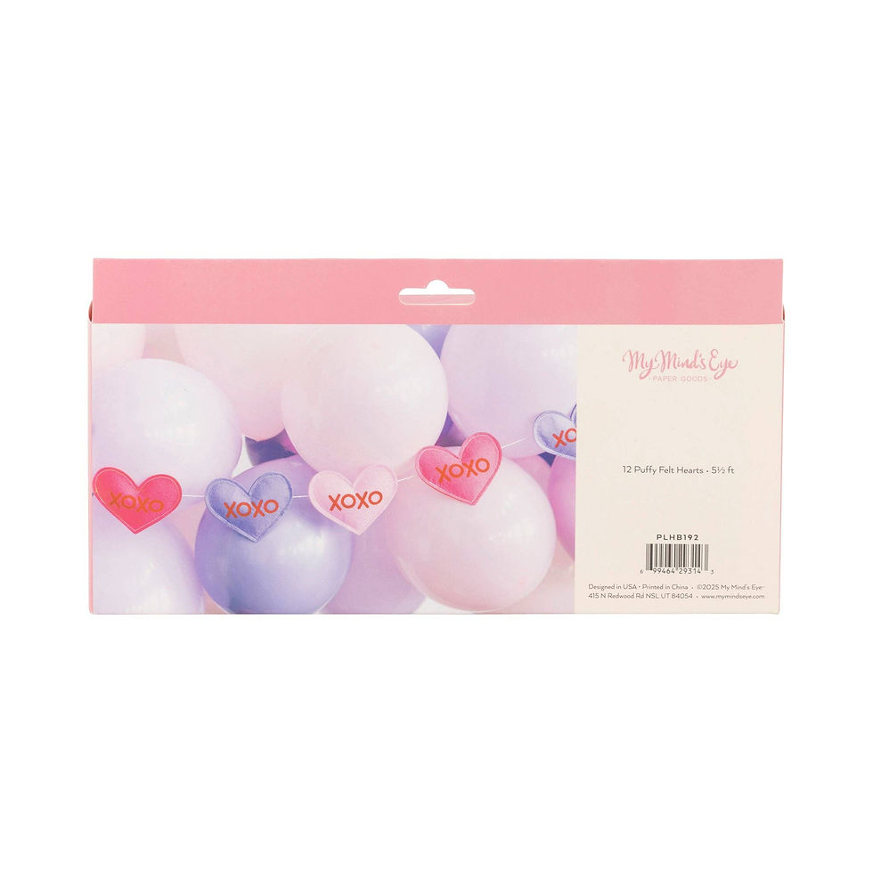 Thumbnail: Puffy Felt Conversation Heart Banner