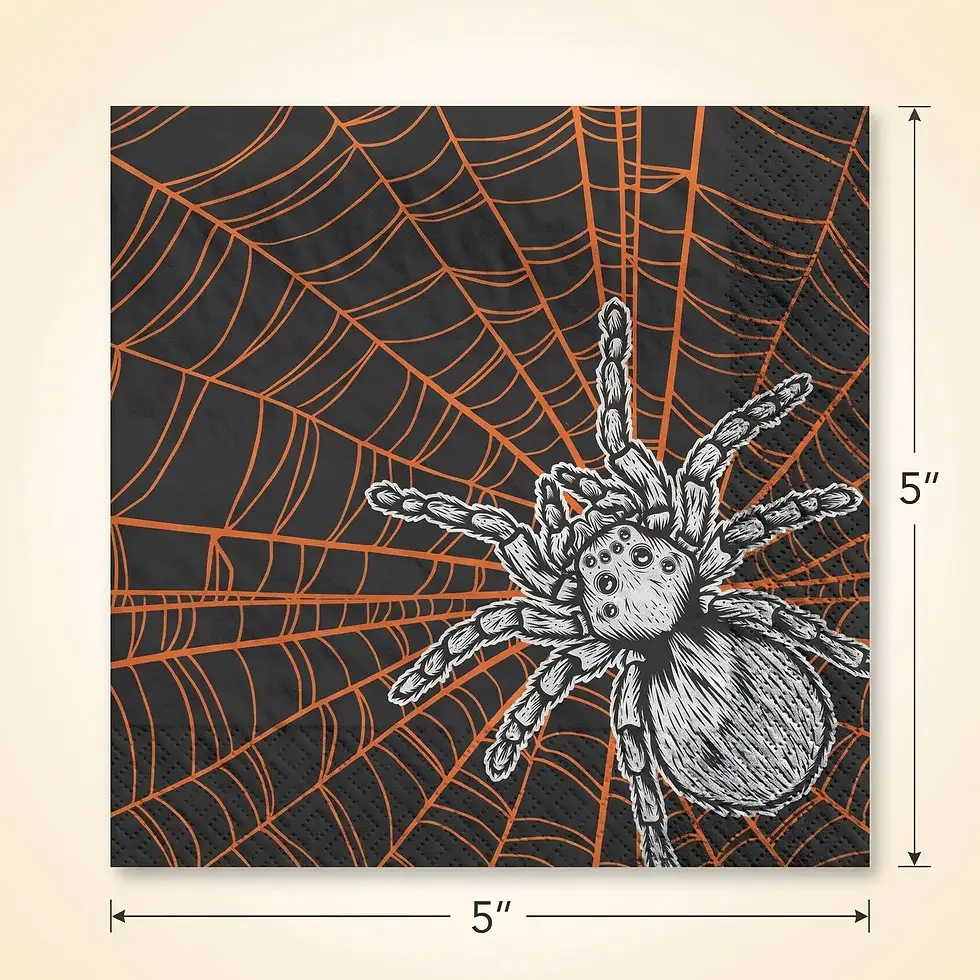 Thumbnail: Wicked Hauntings Halloween Beverage Napkins - 5 in. X 5 in.