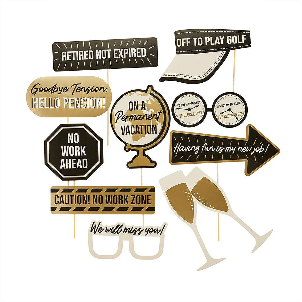 Thumbnail: Retirement Photo Booth Props 10 Pack