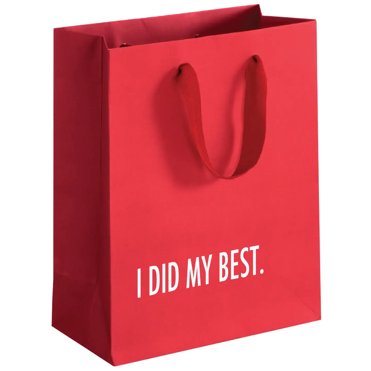 Did My Best (Red) - Christmas Gift Bag