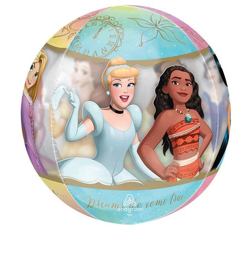 Thumbnail: 16" Orbz Clear Disney Princess Foil Balloon