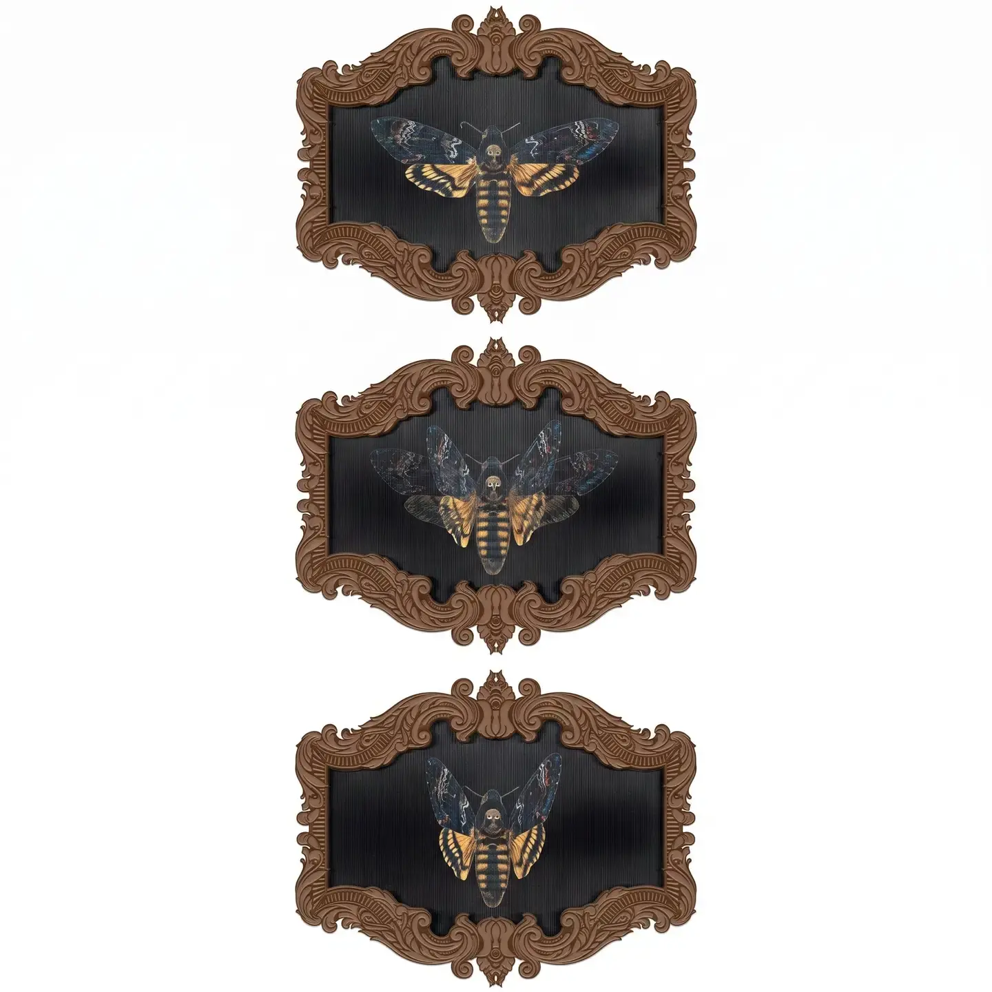 Dark Academia Moth Hanging Lenticular Halloween Decoration