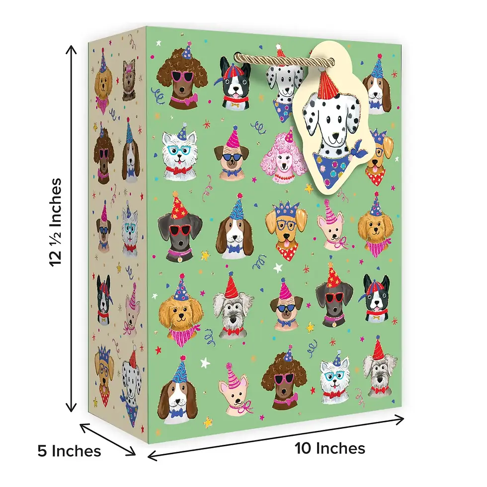 Thumbnail: Festive Pups – Gift Bags – Large Tote
