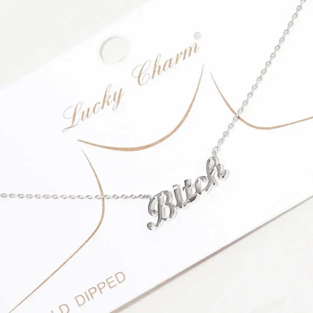 Gold-Dipped Bitch Fashion Necklaces