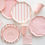 Thumbnail: Petal Pink Signature Cabana Stripe Plates