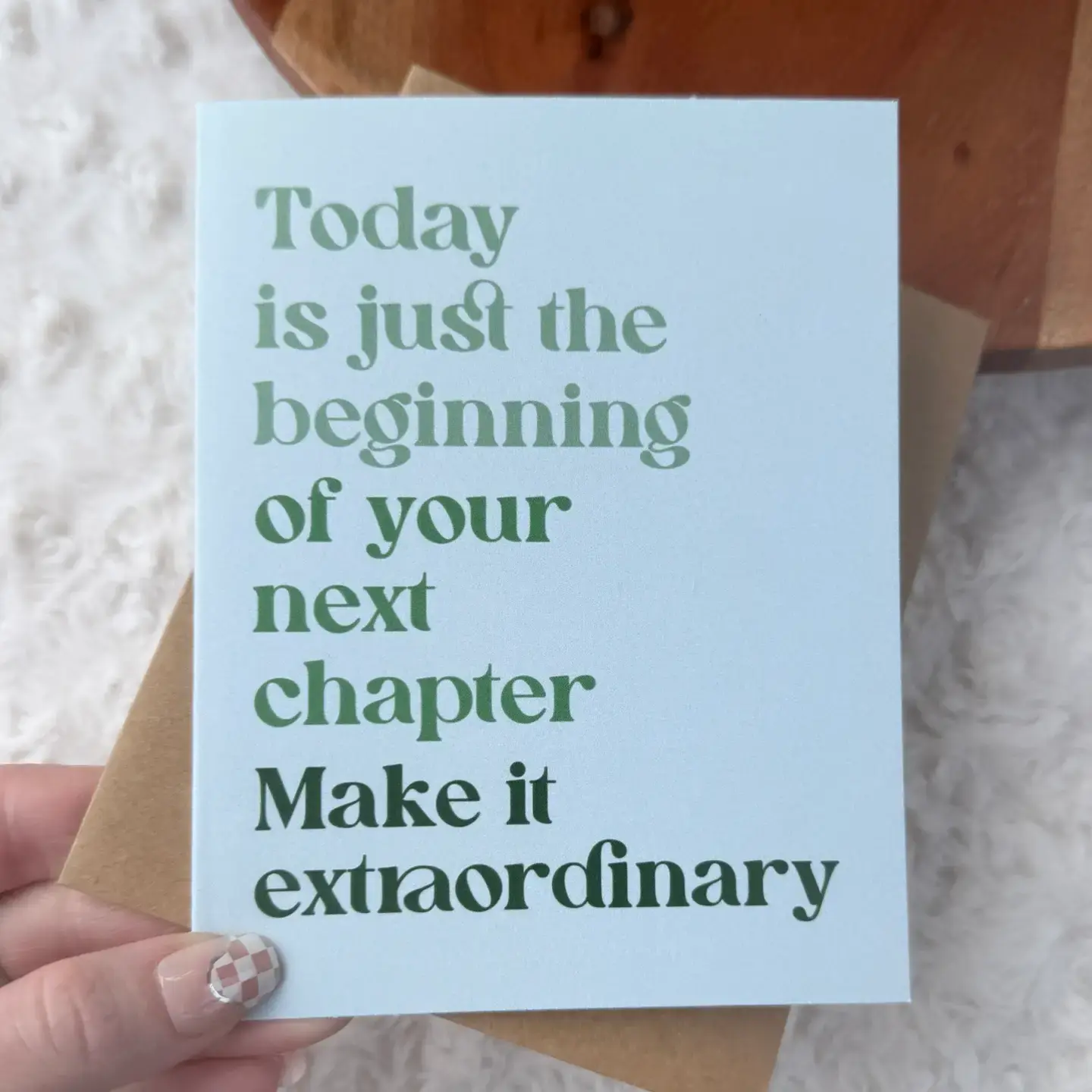 "Today Is Just the Beginning" Inspirational Graduation Card