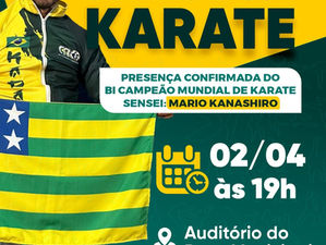 Prefeitura de Senador Canedo entrega certificados a atletas com bicampeão mundial de Karatê