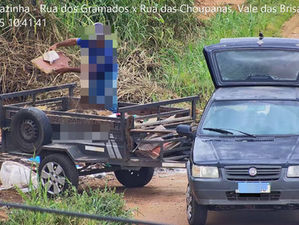 Morador flagrado descartando lixo irregularmente é notificado pela AMMA