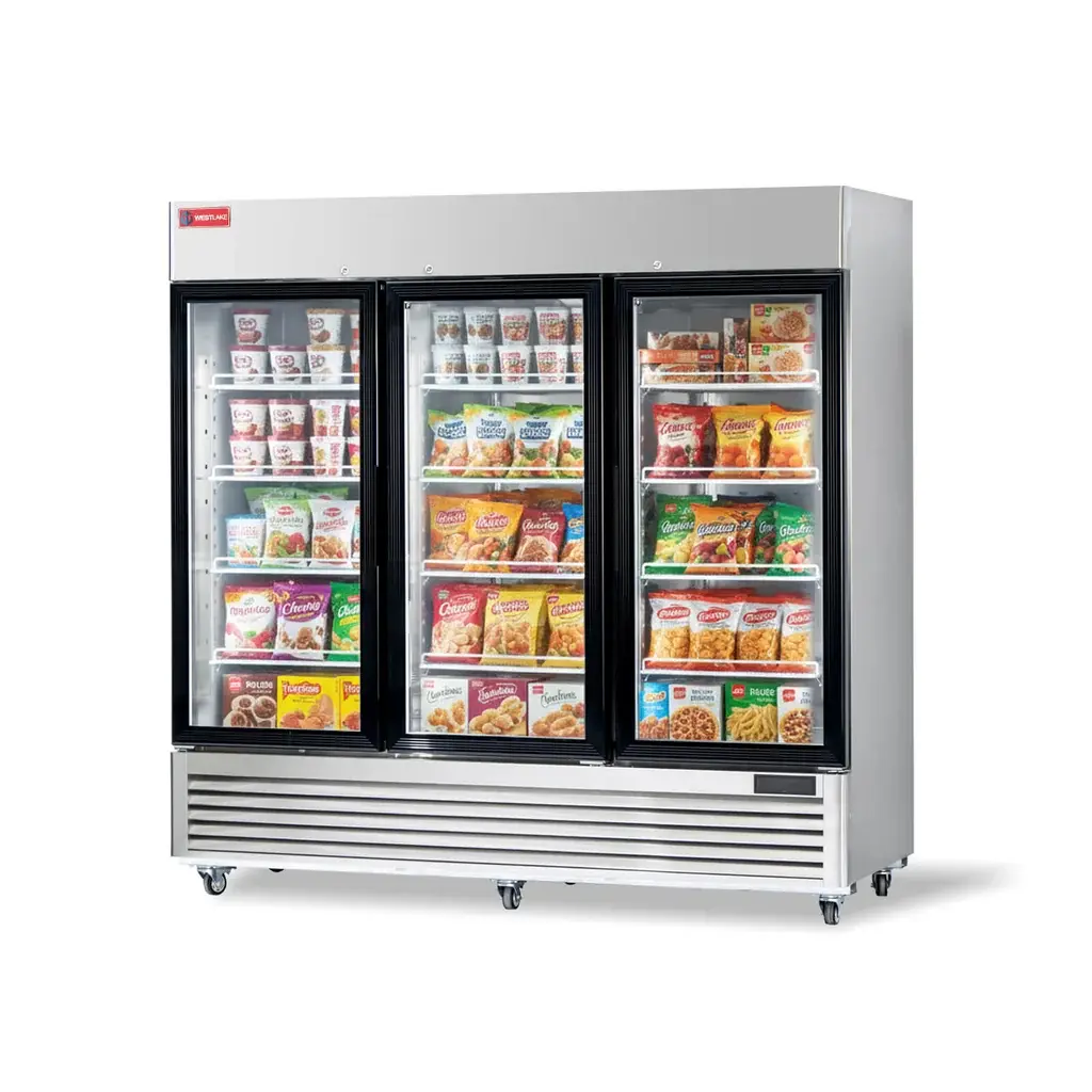 WESTLAKE 83" 3-Glass Door Commercial Display Freezer (Model WK-83FG)