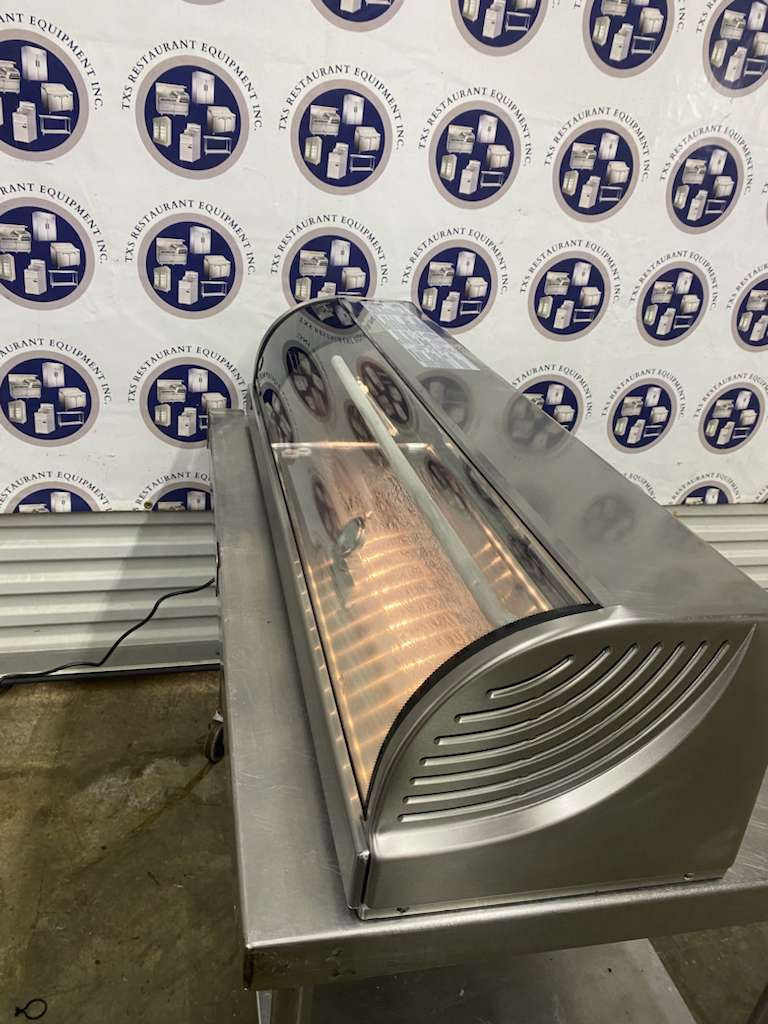 Thumbnail: Hoshizaki HNC-120BA-L-SLH Curved Glass Refrigerated Sushi Display Case 47" - Lef