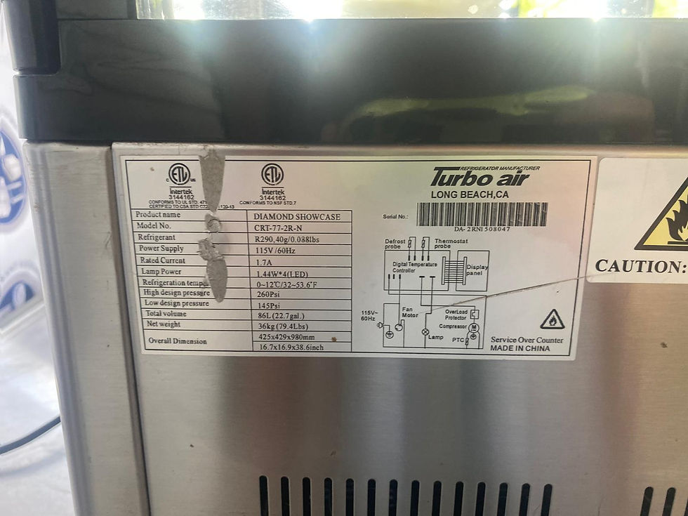 Thumbnail: Diamond Show Case Pass-Thru Display Refrigerator