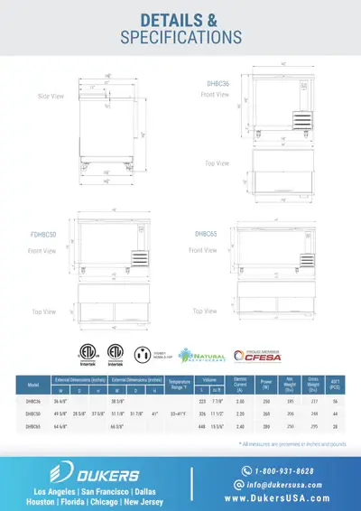 Thumbnail: DHBC65 - 65" Bottle Cooler