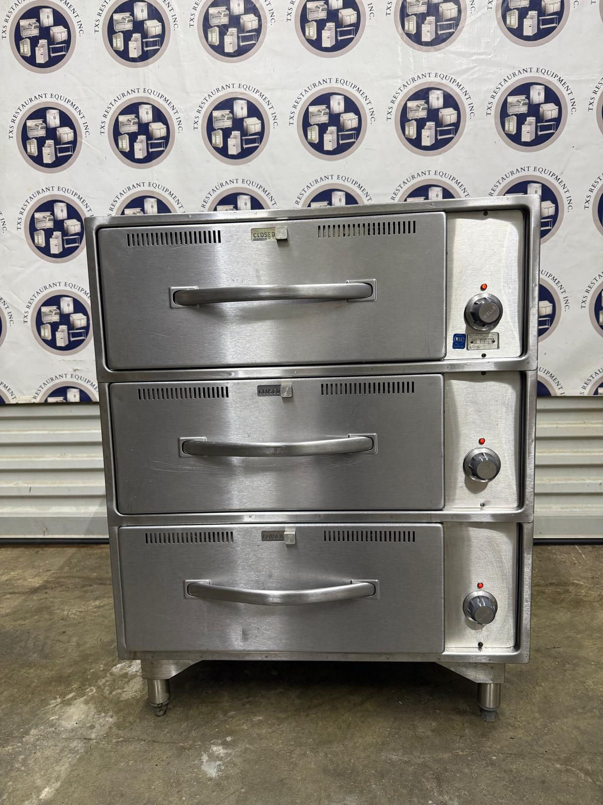 Wells RW-3 Commercial 3-Drawer Food Warmer Stainless Steel 120V