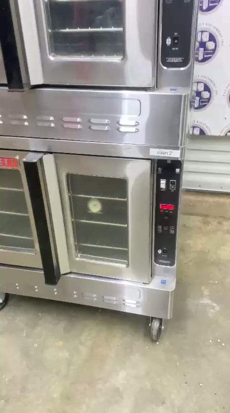 Thumbnail: Blodgett DFG-200 DBL Bakery Depth Double Deck Dual Flow Convection Oven