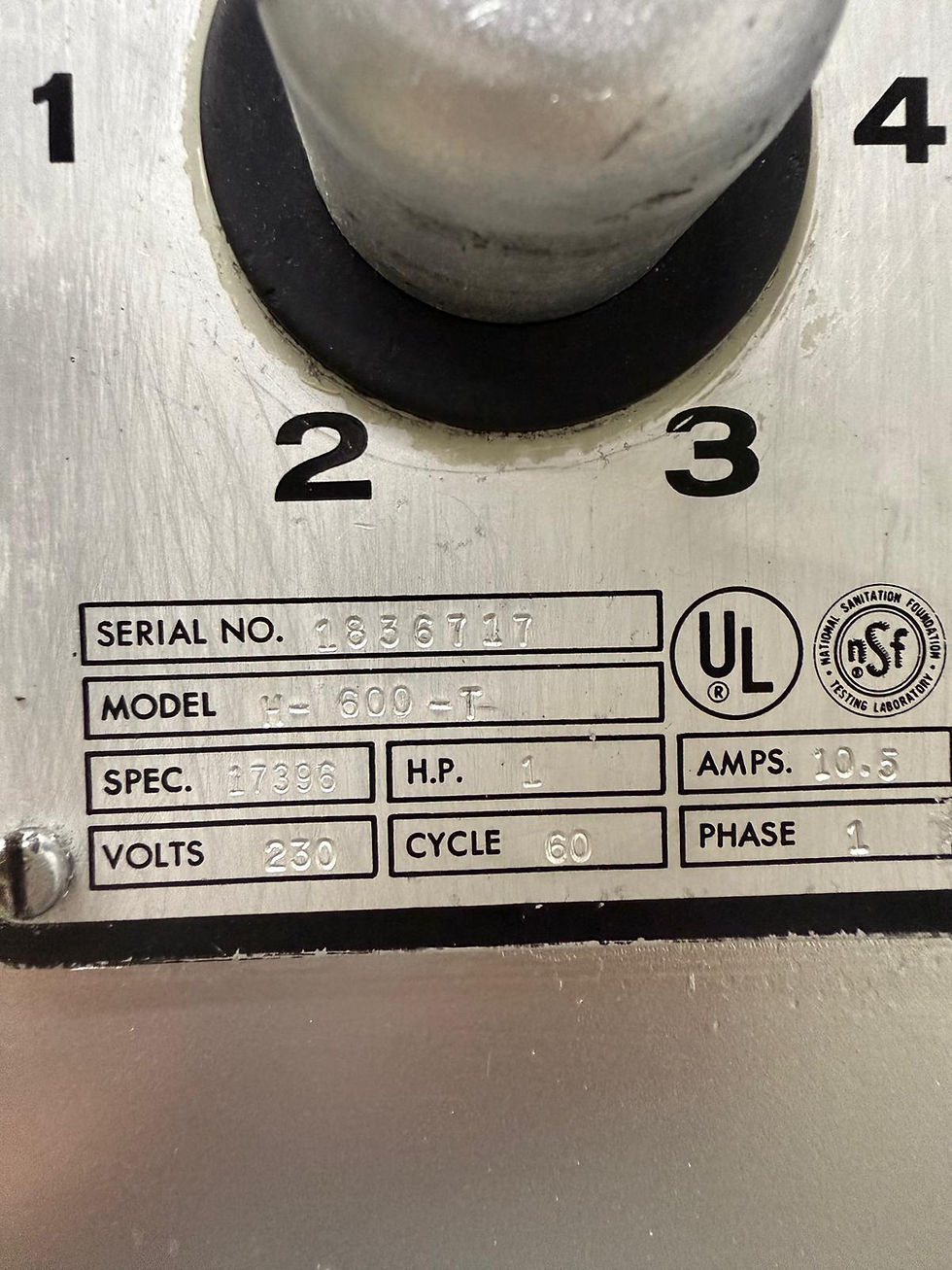 Thumbnail: Hobart H600T 60Qt Mixer 208-230V Single Phase