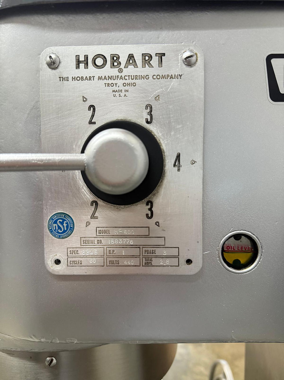 Thumbnail: Hobart H600 60 Qt Mixer Bowl And 3 Attachments Included, Used Excellent Conditio