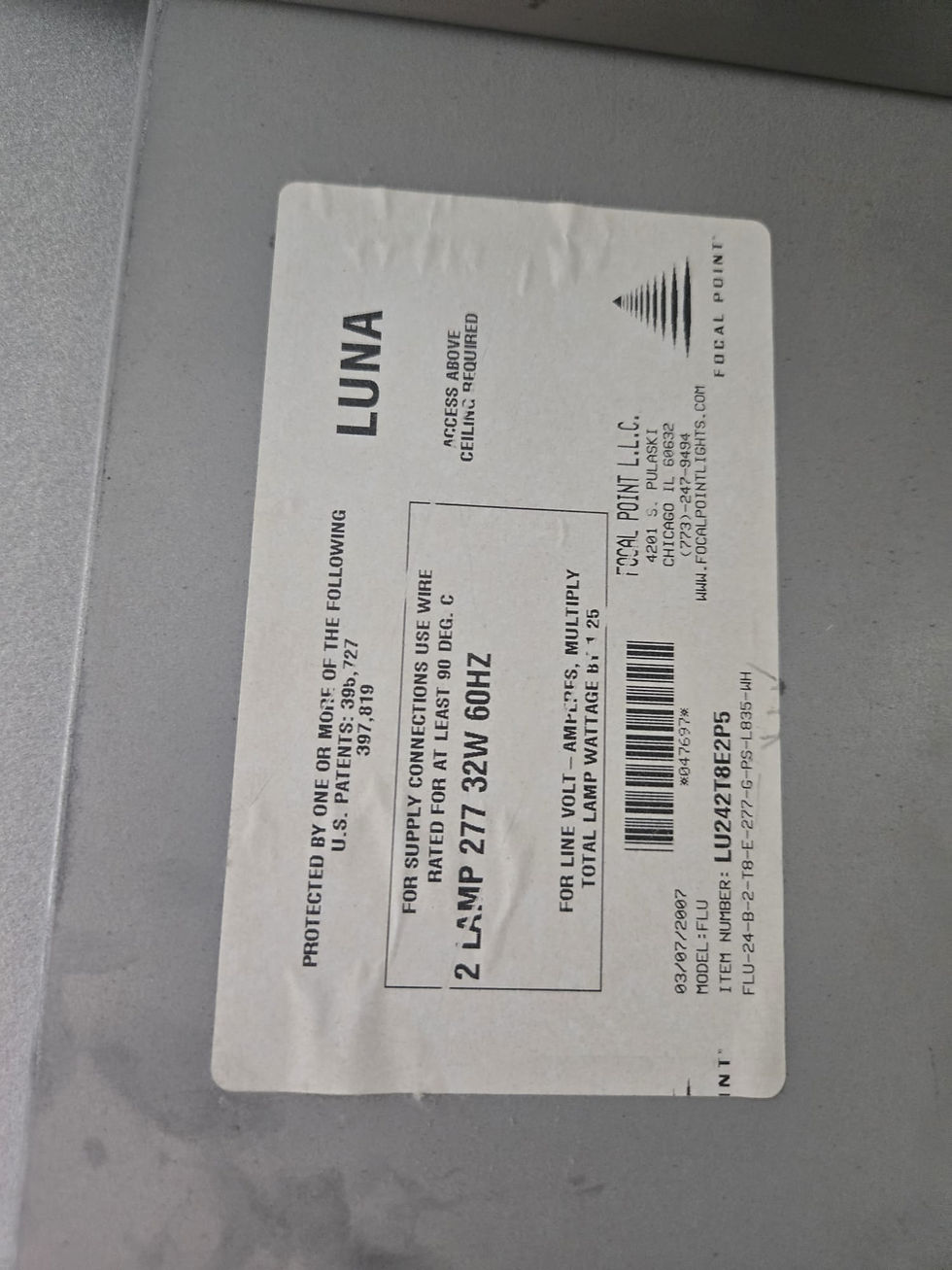 Thumbnail: Lamps Luna LED/ lights 120-277V