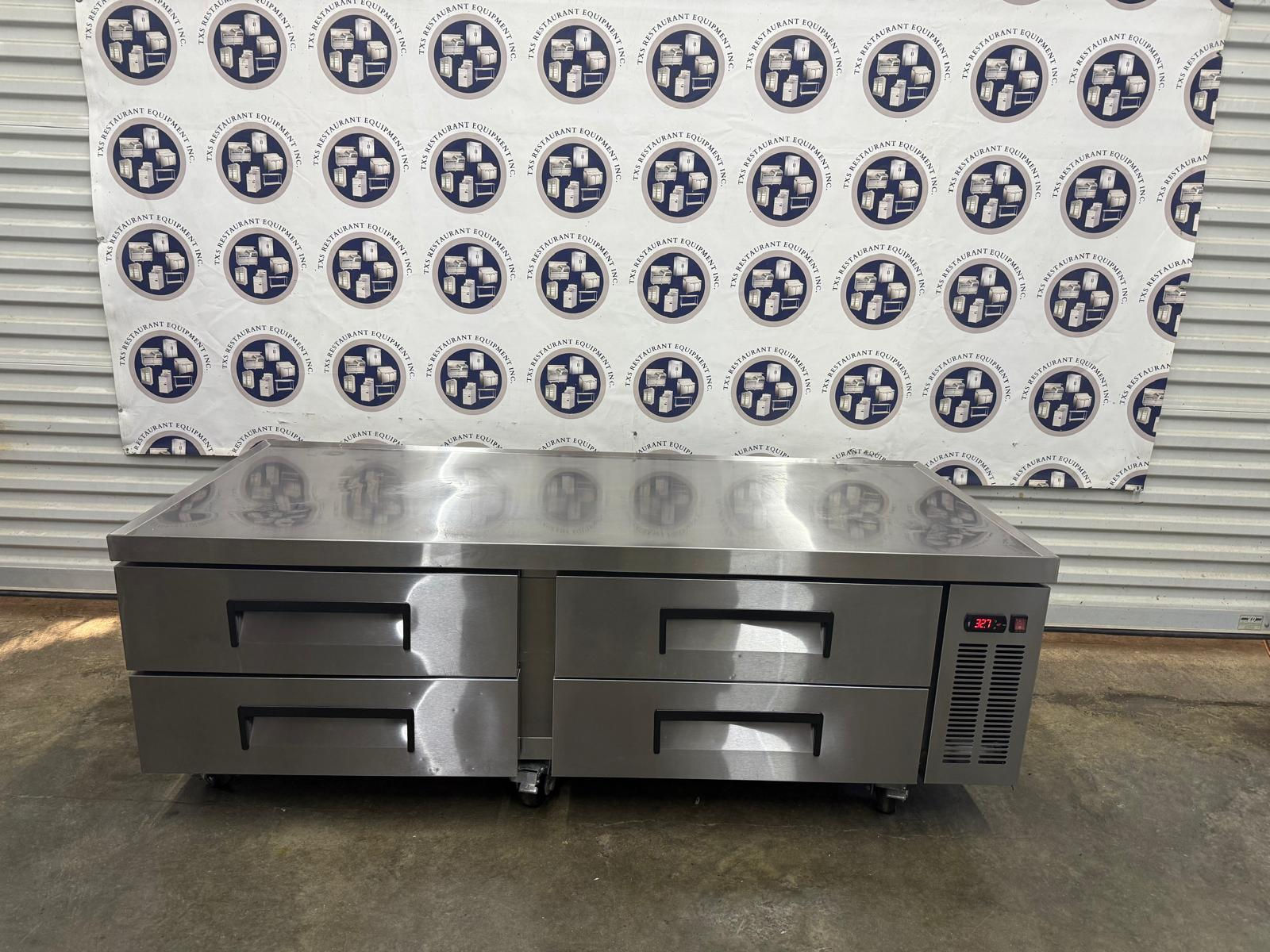 CBE-72-HC 72" 4 Drawer Refrigerated Chef Base used 115 volts