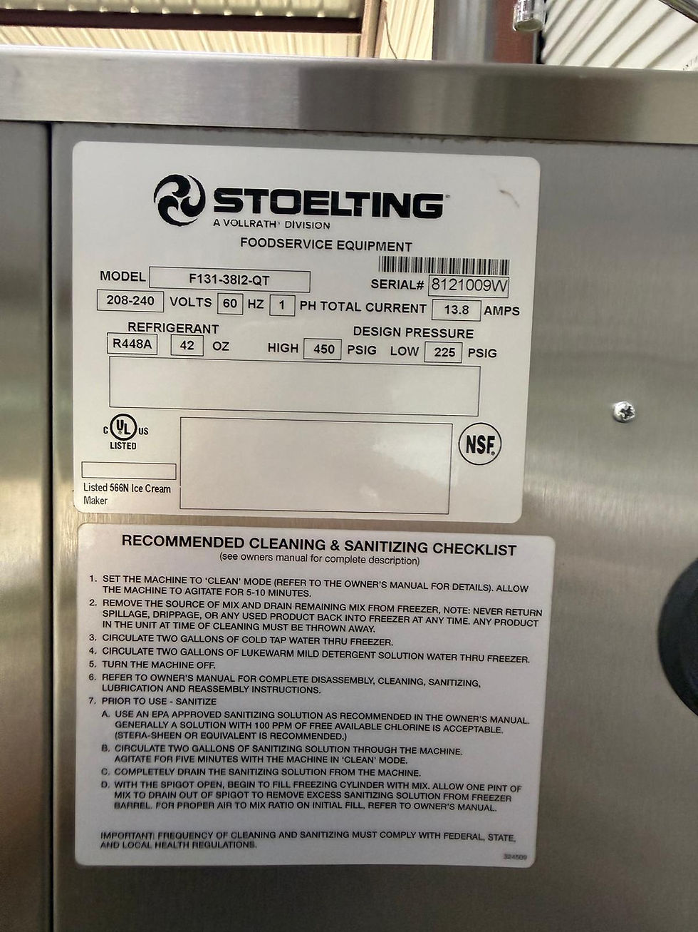 Thumbnail: Stoelting F131-38I2-QT Soft Serve Ice Cream Machine 2 Flavor + Twist