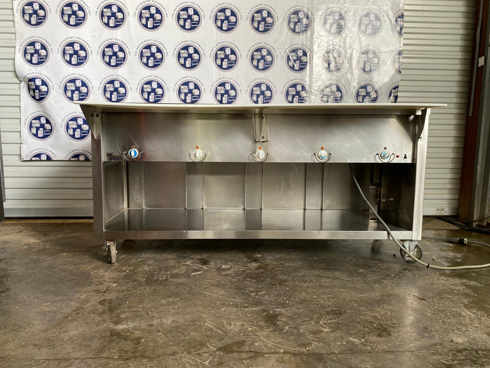 Duke E‑5‑CBSS 74″ 5‑Well Electric Hot Food Table-208v