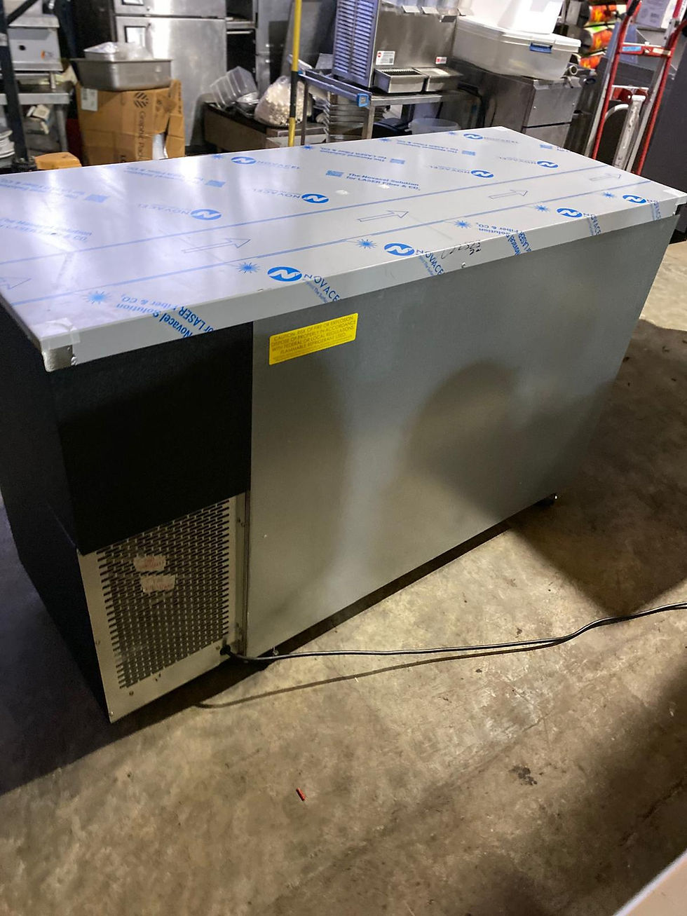 Thumbnail: Glastender C1FB60, 60" 2 Solid Door Back Bar Cooler, Black