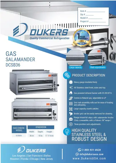 Thumbnail: DCSB36 Gas Salamander