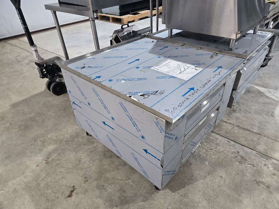 Thumbnail: Mobile Drawer Cabinet – Stainless Steel – 36" x 30"