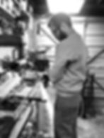 Jamie Mackie Knives_Grinding