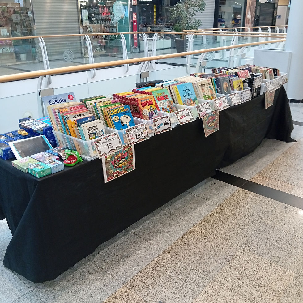 ¡Nos vamos de mercadillo! Víctor Comics en Mercajuguete (Pinto)