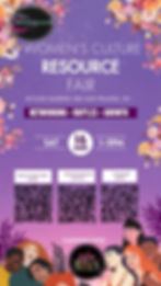 Women's Culture Resource Fair ✨