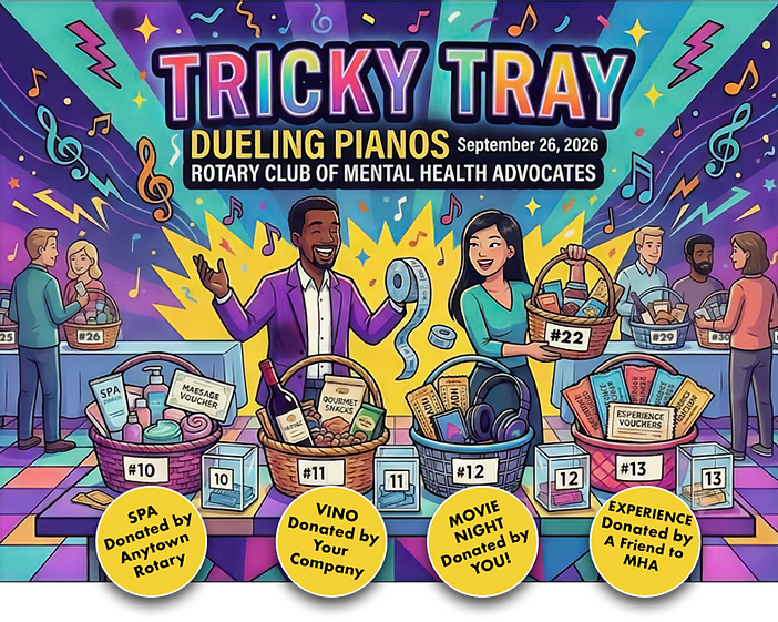 Donate a tricky tray at Dueling Pianos