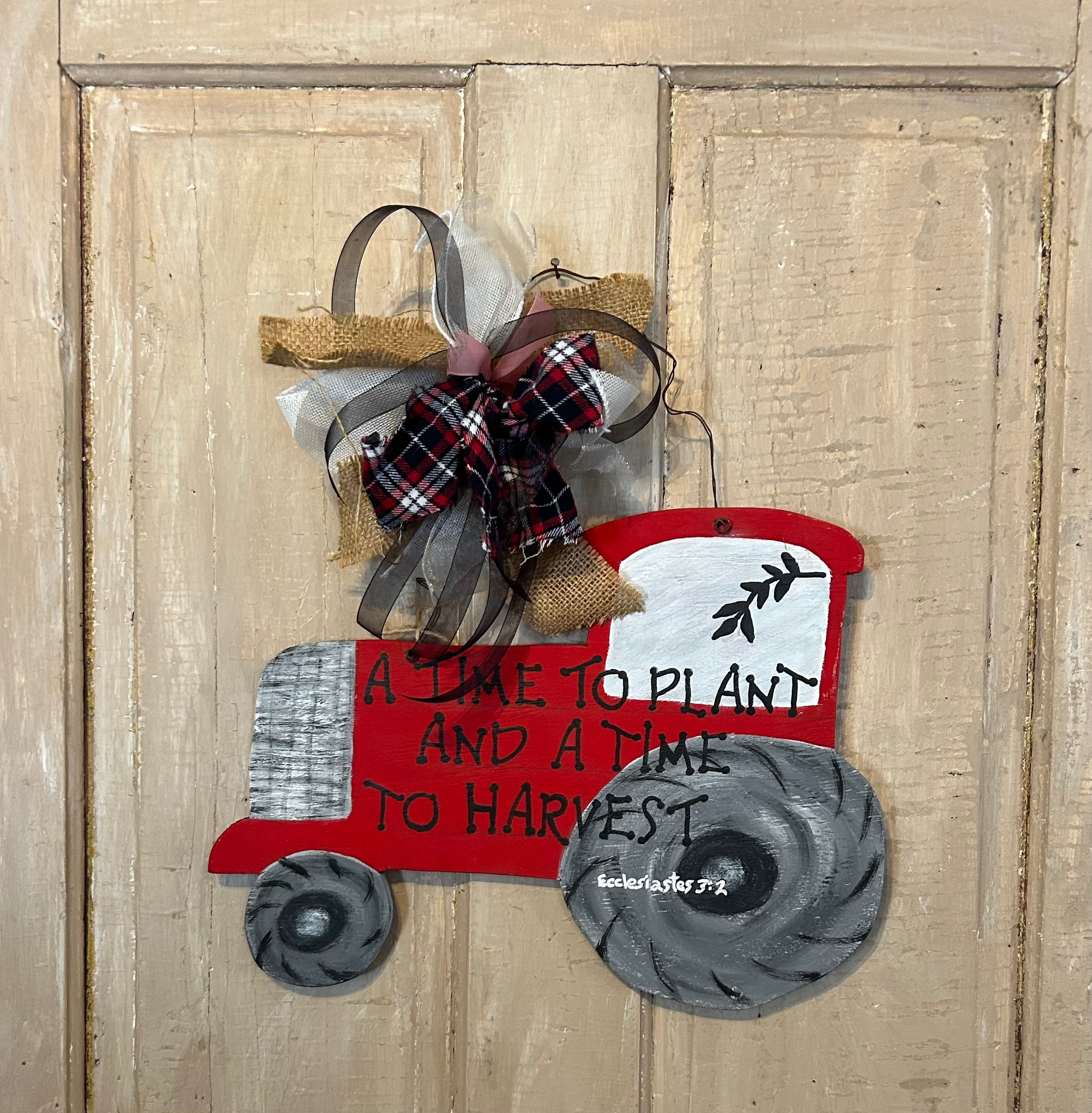 Wooden Tractor door or wall sign