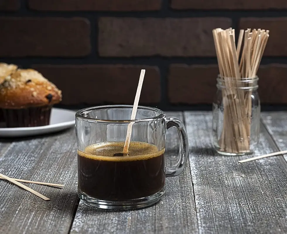 Thumbnail: Bamboo Coffee Stirrers 190mm