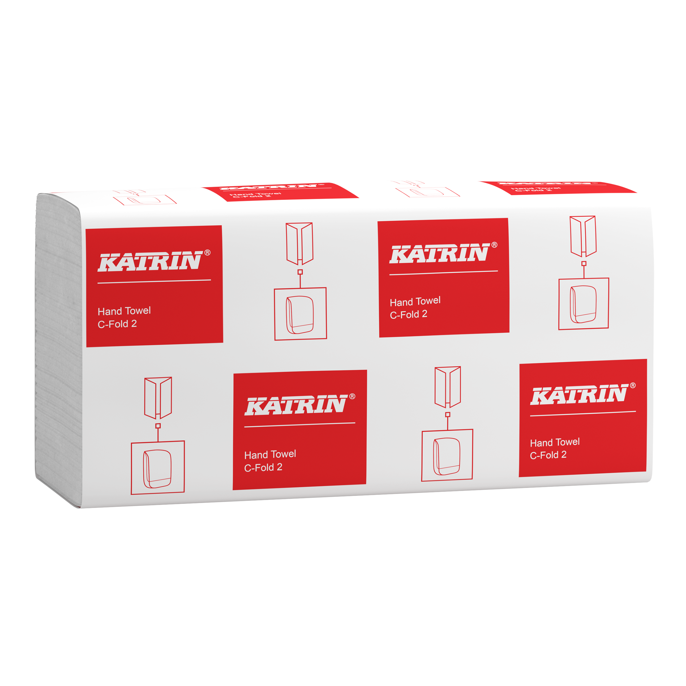 Katrin Classic 2 ply White C-Fold Hand Towel