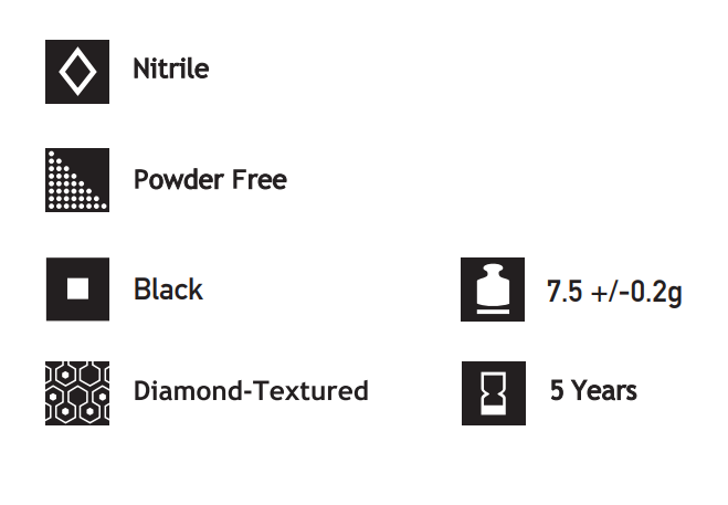 Thumbnail: BoldMAX™ professional grade black nitrile gloves