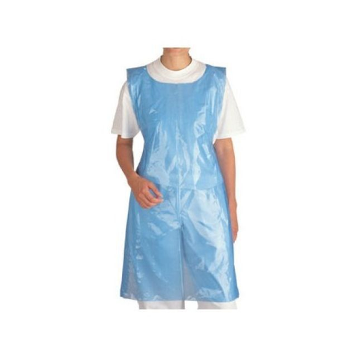 Blue Plastic Disposable Poly Apron 69cmX107cm Pk 100 K.H. Packaging Ltd