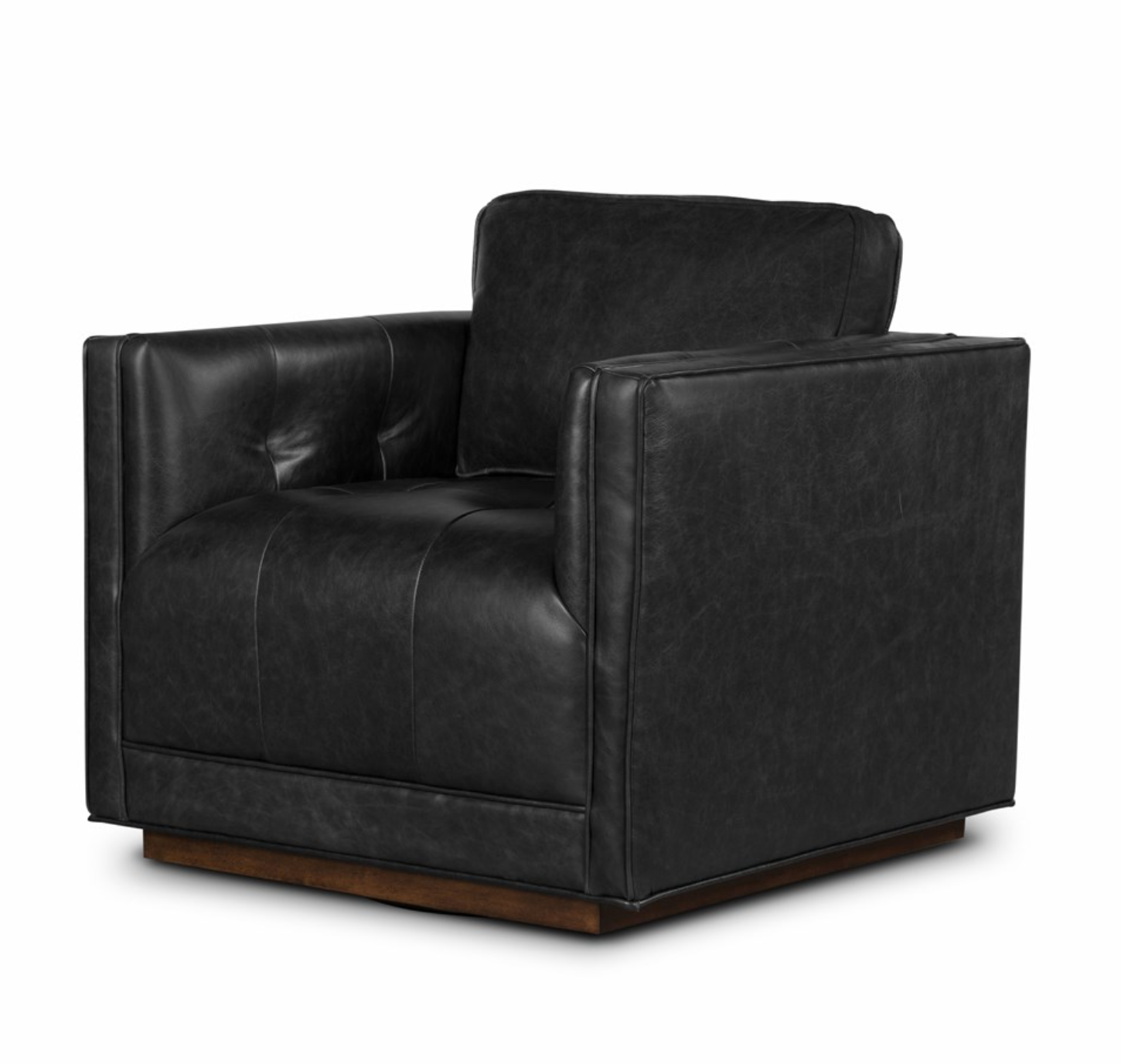 Kiera Swivel Chair in Sonoma Black
