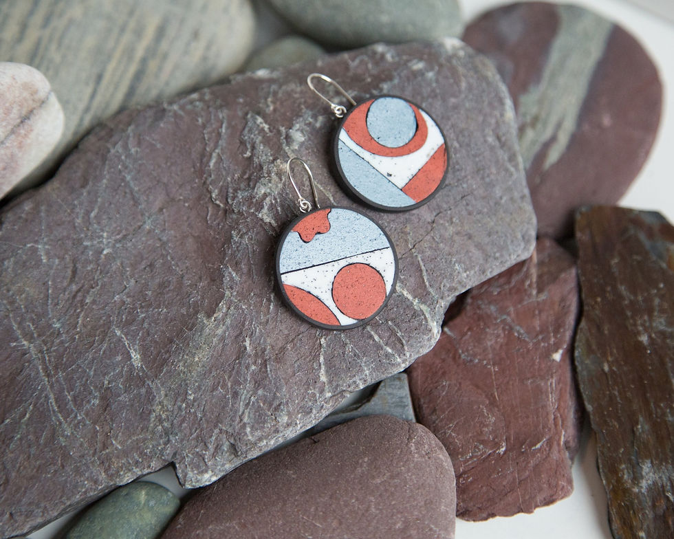 Graphic Disc Earrings | Coastal-Inspired | Versatile Everyday Design