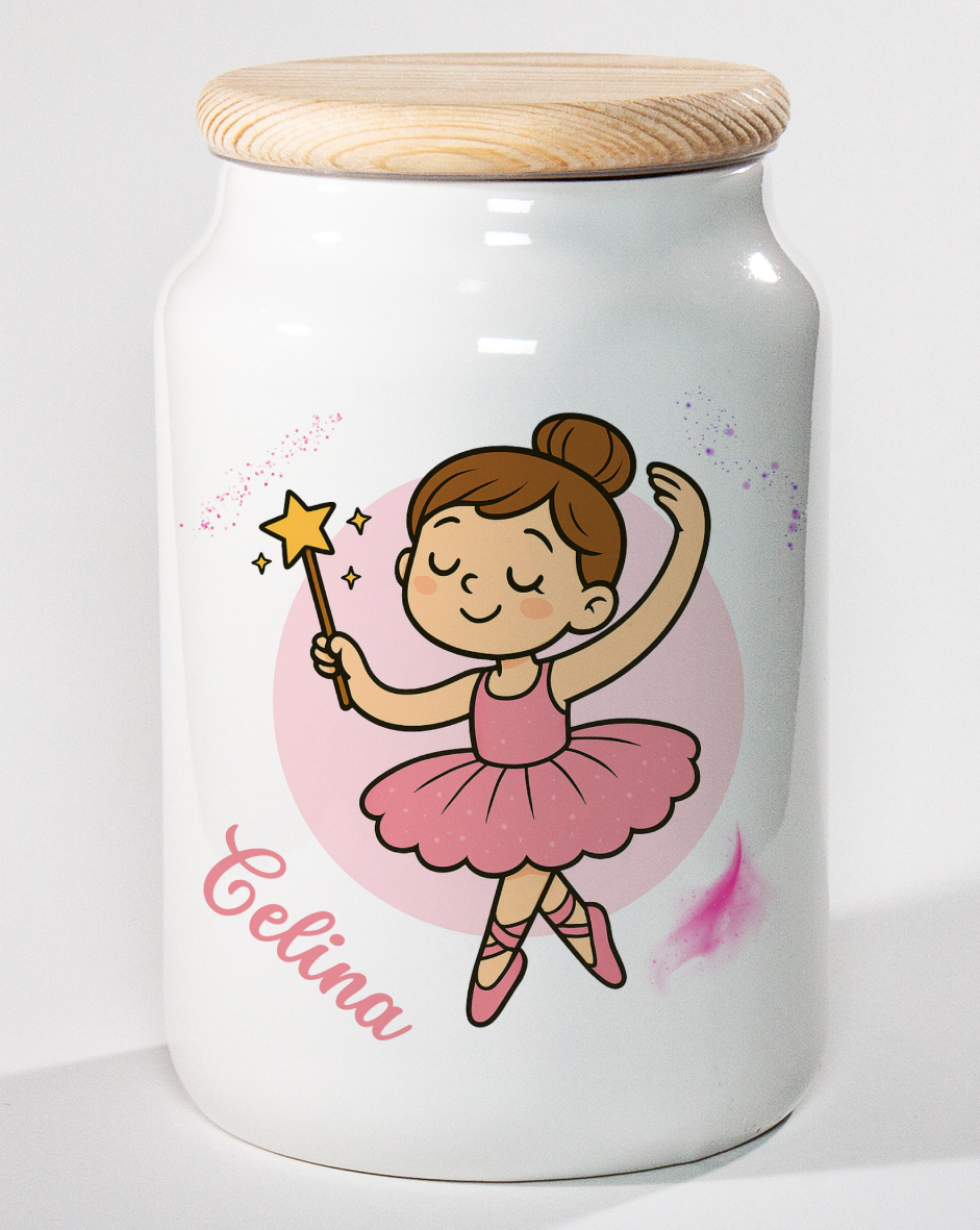Vorratsdose „Ballerina Glitzertraum“