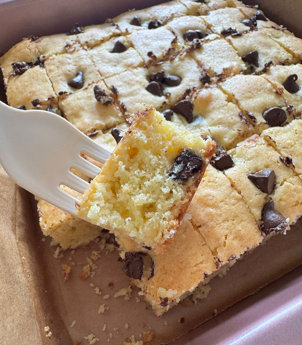@cupfuldays Easy Chocolate Chip Cake Recipe (No Cream!)